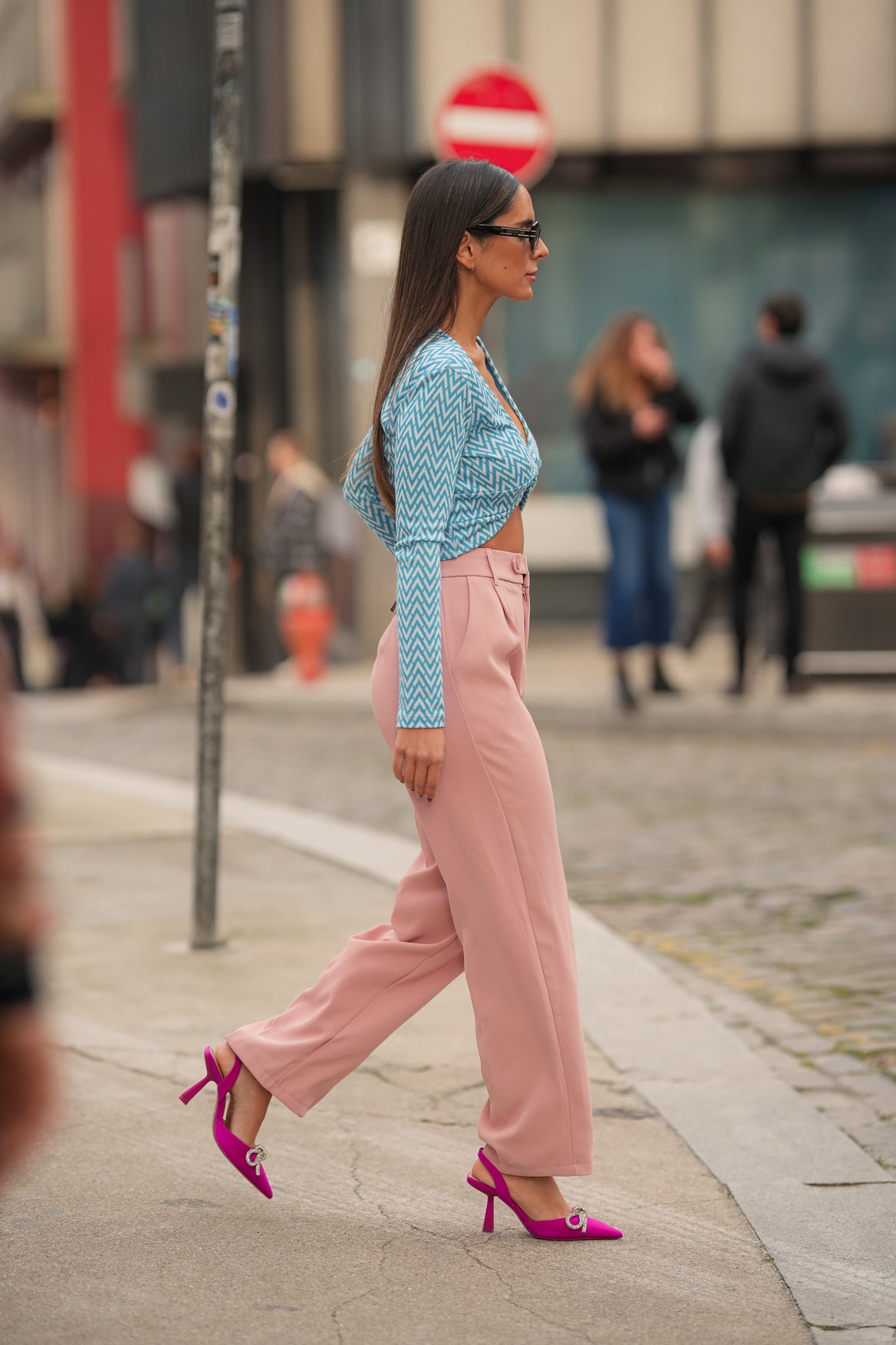 Pink pants – TWO.