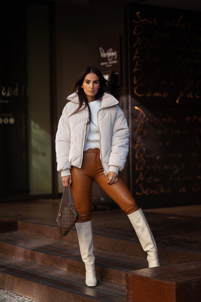 camel ecoleather pants